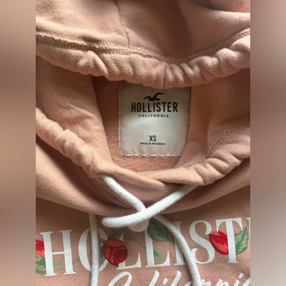 Hollister cream pink hoodie - Picture 8 of 8